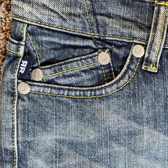 Y2K Vintage Rock & Republic Bootcut Jeans Sz 29 Embellished Pockets Women Denim - Picture 4 of 7